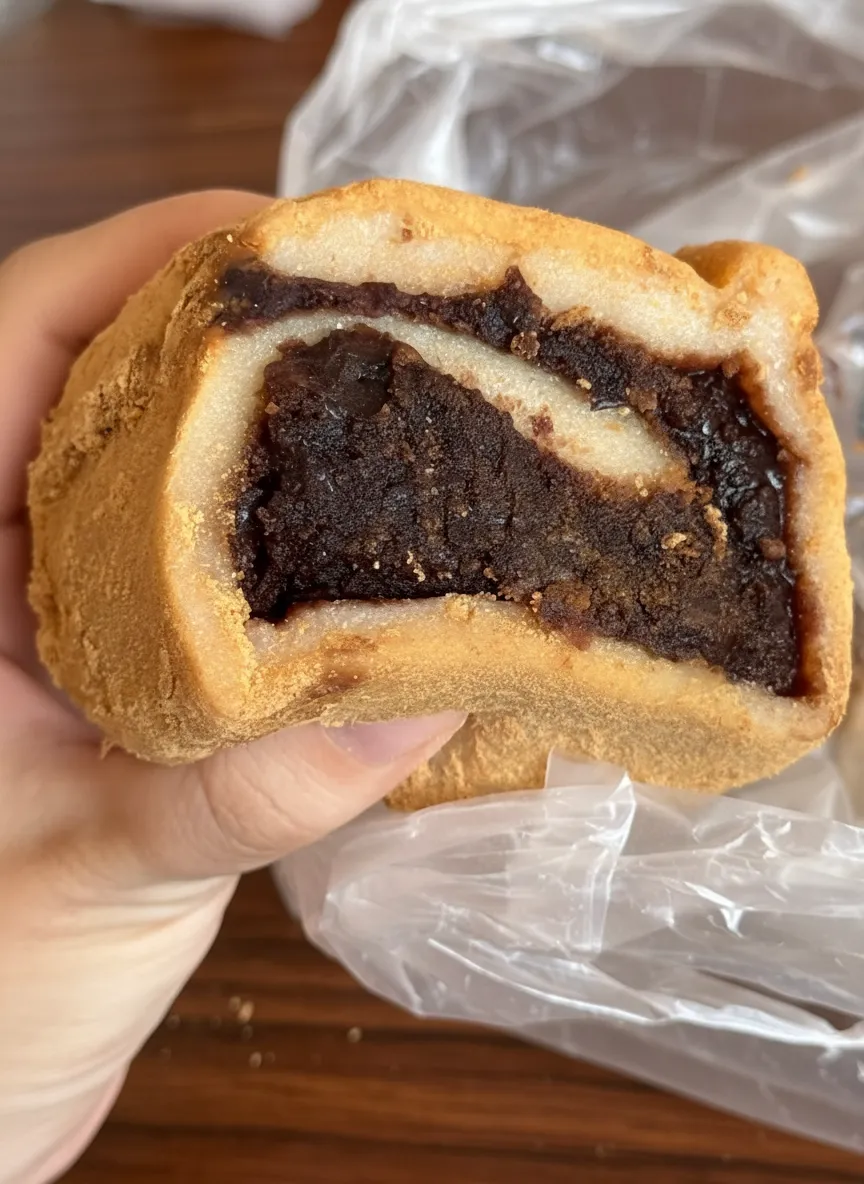 Lvdagun dusted with soybean powder